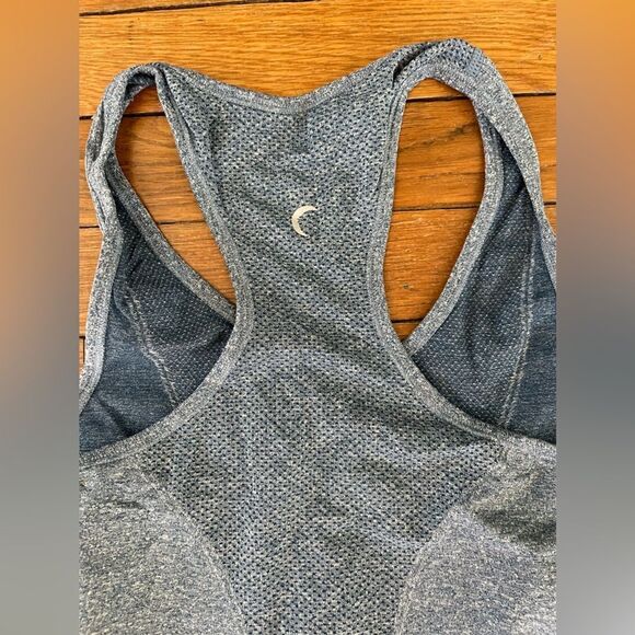 Zyia Active Copper Charged Blue Gray Racerback Activewear Tank Top - Picture 8 of 9